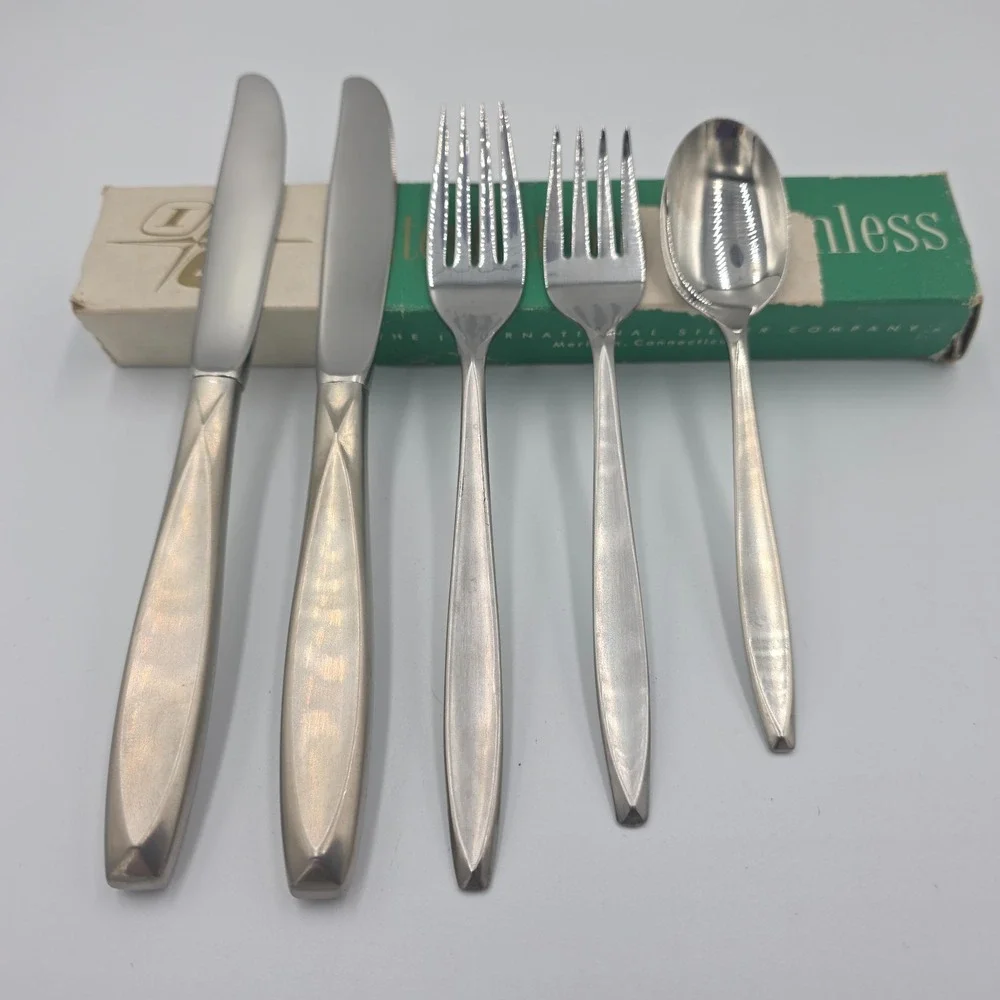 Vtg‎ International Silver Company Flatware Set Insico Stainless USA NASSAU